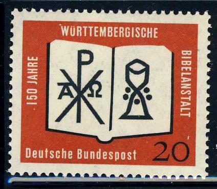 ФРГ 1962  Mi 382 ** Библия религ