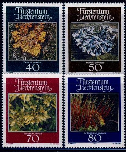 Лихтенштейн 1981  Mi 776/79 ** мхи и лишайники