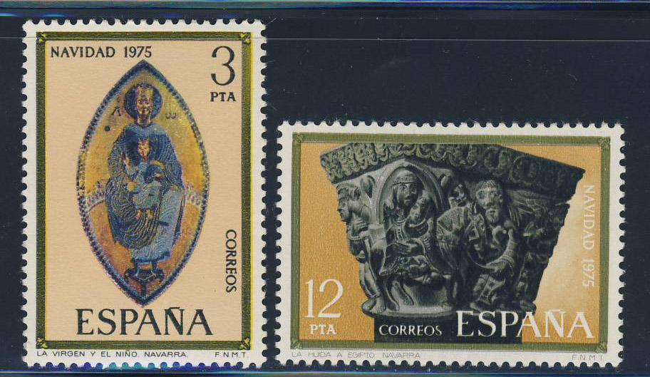Испания 1975 Mi 2193/94 ** Рождество