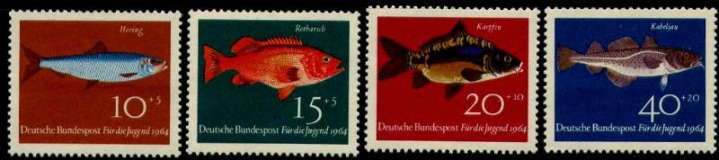 ФРГ 1964 Mi 412/15 ** рыбы