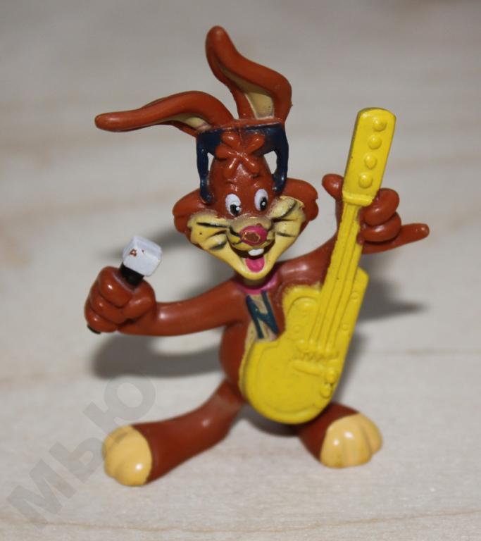 Фигурка Кролик Квики с гитарой из Nesquik — Несквик | бренд персонаж | Nestle | Нестле | Quicky