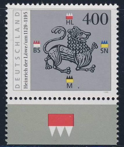 ФРГ 1995 Mi 1805 ** герцог герб