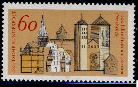ФРГ 1980  Mi 1035 ** город