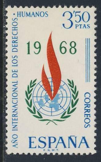 Испания 1968 Mi 1763 ** права человека