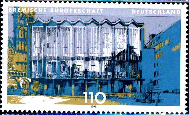 ФРГ 1999 Mi 2040 ** парламенты земель вып4