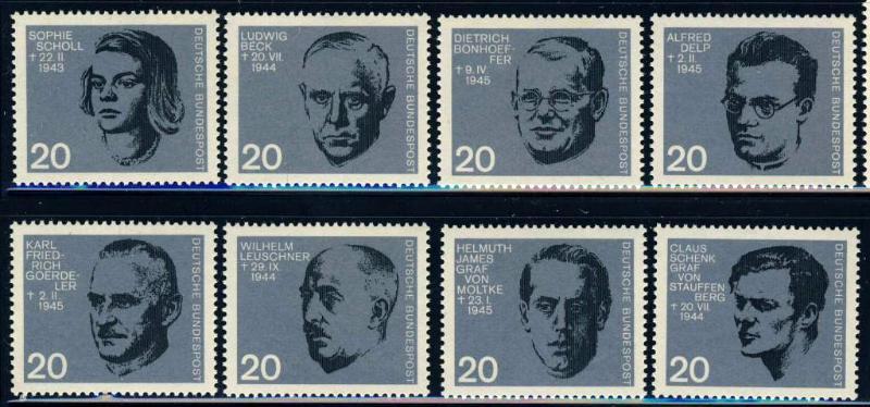 ФРГ 1964  Mi 431/38 ** покушение на Гитлера