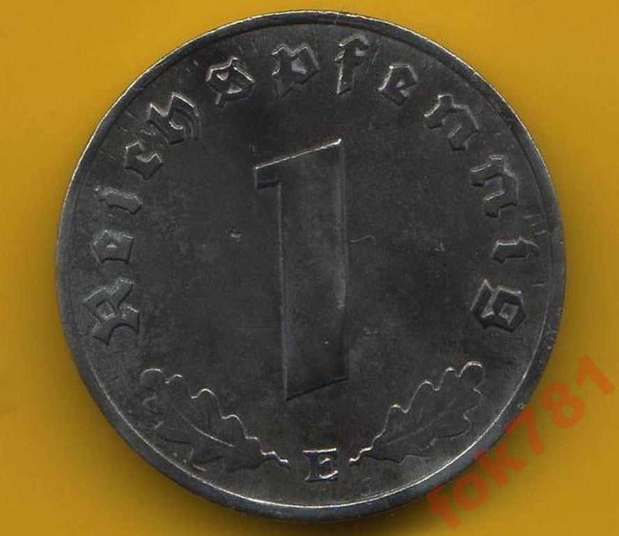 ГЕРМАНИЯ  1 ПФЕНИНГ 1944 ГОД E №1