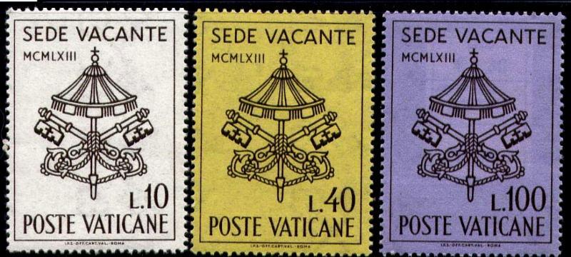 Ватикан 1962 Mi 429/31 ** Иоанн XXIII