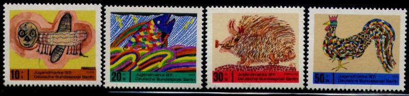 Берлин 1971 Mi 386/89 ** детские рисунки фауна