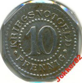 Шварцбург Сандершаузен 10 пфеннигов 18.45.05