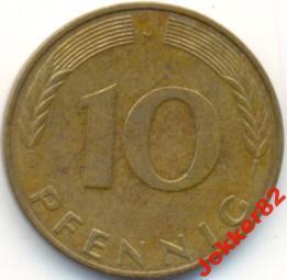 ФРГ 10 пфеннигов 1991 J (P305)