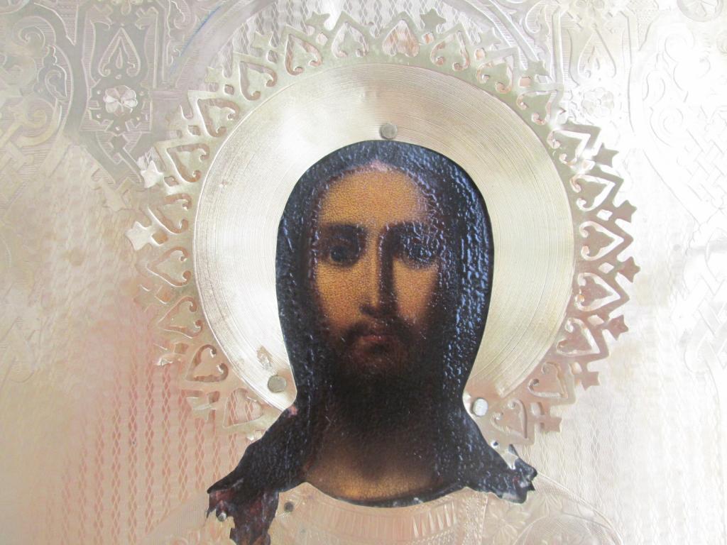 РОСКОШНЫЙ СПАСИТЕЛЬ ,СЕРЕБРО 84 1883 В.П ! 27Х22СМ