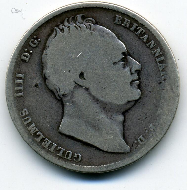 1/2 кроны - Великобритания - 1834 - серебро 925