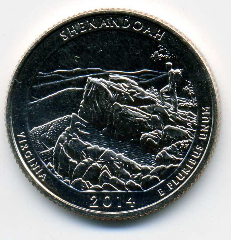 25 центов - США - 2014 - Shenandoah - Virginia - Р