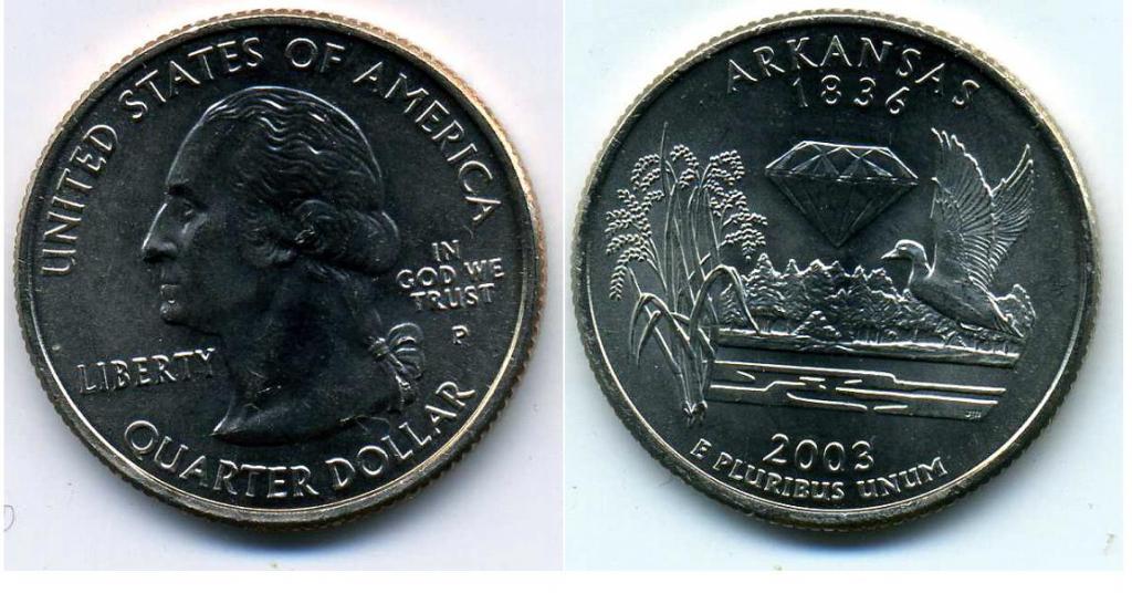 25 центов - США - 2003 - Арканзас - P