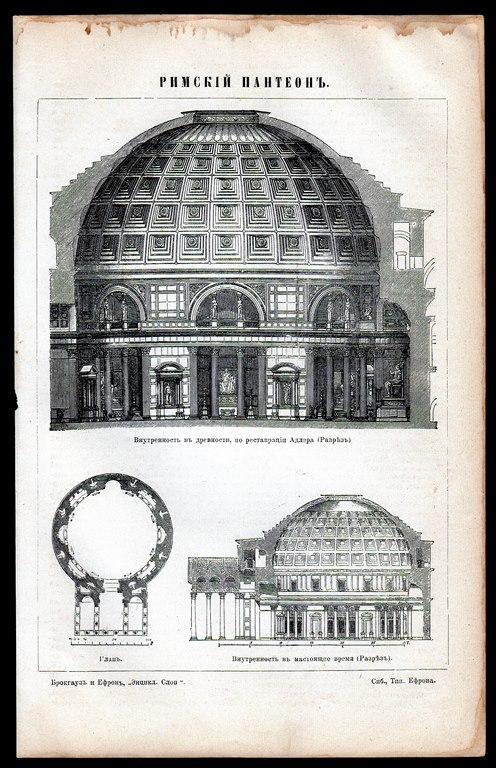 Римский Пантеон 1897 год Россия