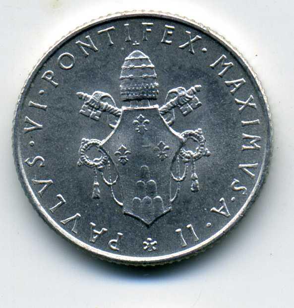 2 лиры - Ватикан - 1964