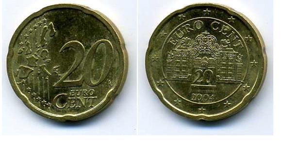 20 евроцентов - Австрия - 2004