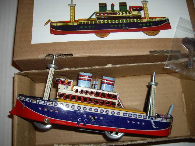 Заводная игрушка/модель - Пароход (реплика)