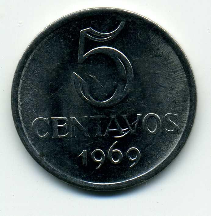 5 сентаво - Бразилия - 1969