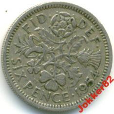 Великобритания 6 пенсов 1954 9.37.05