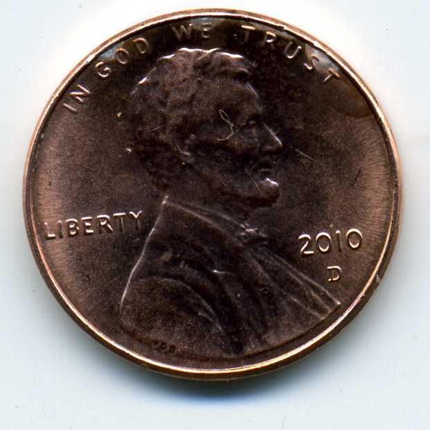 1 цент - США - 2010 - D