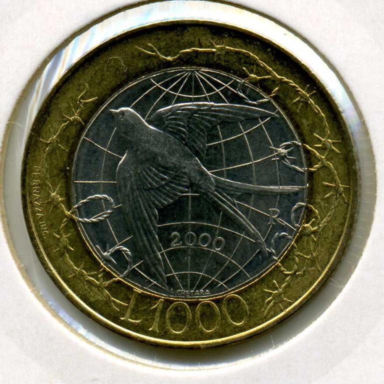 1000 лир - Сан-Марино - 2000 - биметалл