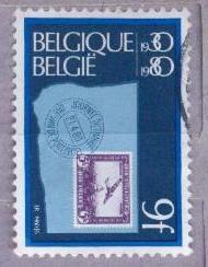 1980.БЕЛЬГИЯ. ДЕНЬ ПОЧТ.МАРКИ.  020210E4