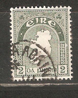 Л615.Ирландия.Стандартная марка.Карта страны.1922г