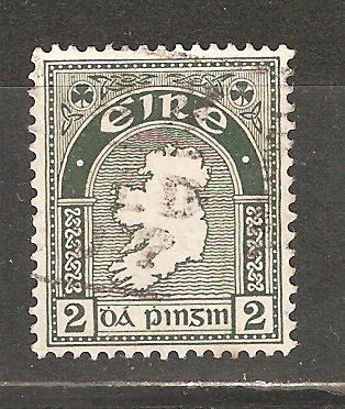 Л614.Ирландия.Стандартная марка.Карта страны.1922г