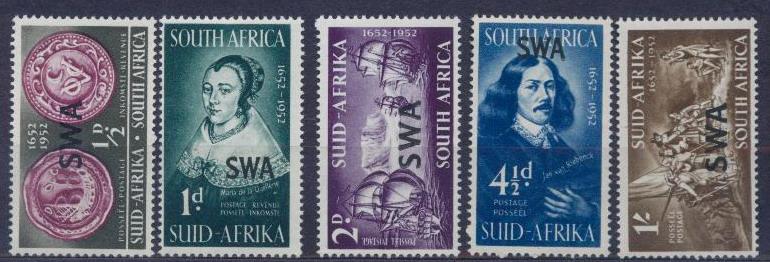 1952.ЮГО-ЗАП.АФРИКА. НАДПЕЧАТКА. 180909Е5