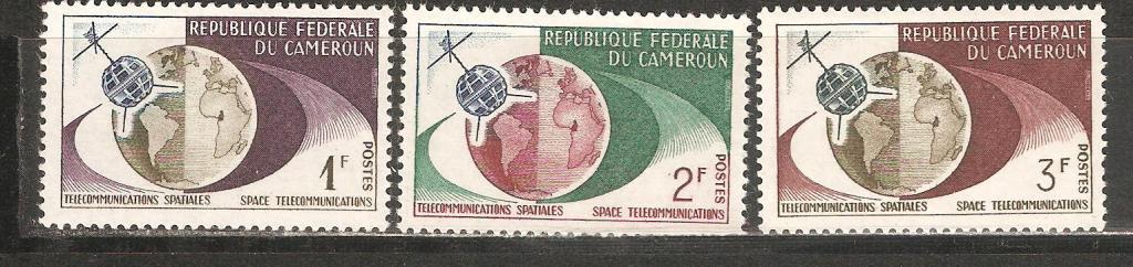 З025.1965.Камерун.Год электросвязи.Космос.Спутники