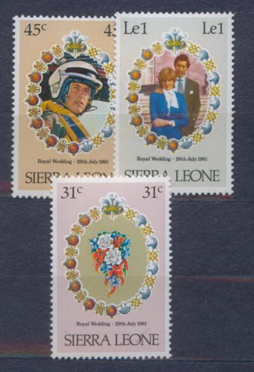 1981. СЬЕРРА-ЛЕОНЕ.  КОРОЛЕВСКАЯ СВАДЬБА .R.