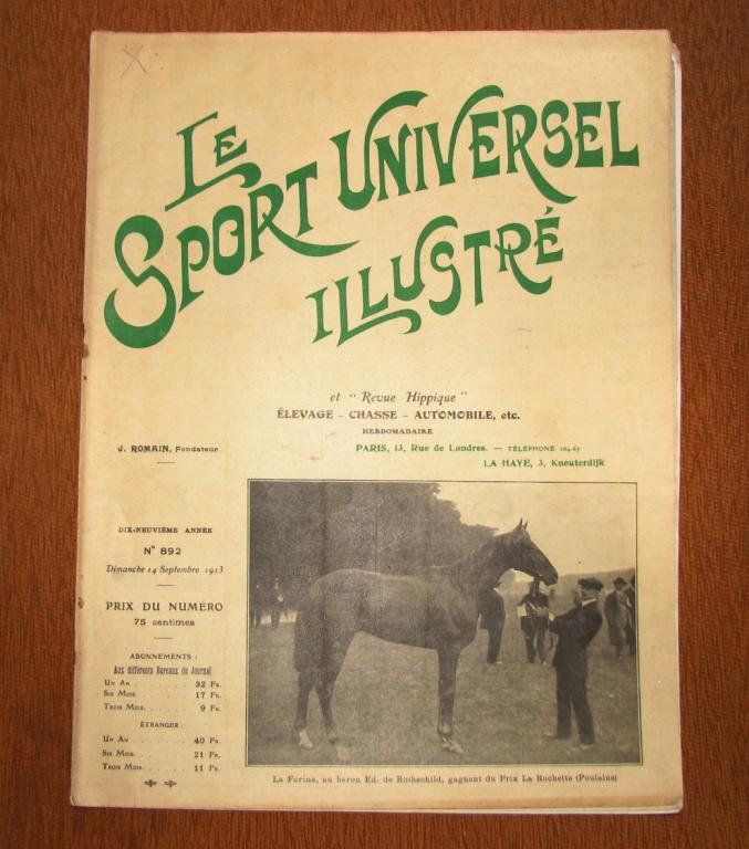 Le Sport Universel Illustre N892  14 сентября 1913