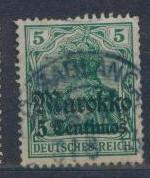 1911.ГЕРМ.ПОЧТА В МАРОККО.НАДПЕЧАТКА.  030810Е12