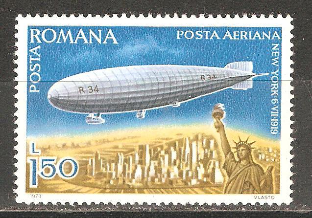 З022.1978.Румыния.АВИА.Дирижабль.США.Нью-Йорк.Полё