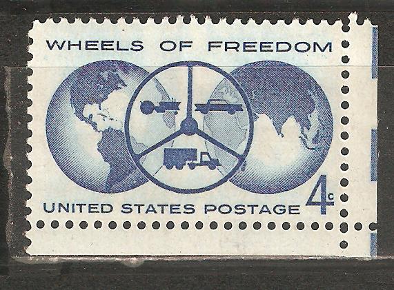 Л976.США.Колёса свободы.Автомашина.Руль.Дорога.Кар