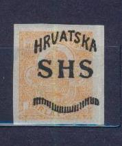 1918.ЮГОСЛАВИЯ. ДЛЯ ХОРВАТИИ. 291111E5