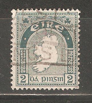 Л613.Ирландия.Стандартная марка.Карта страны.1922г
