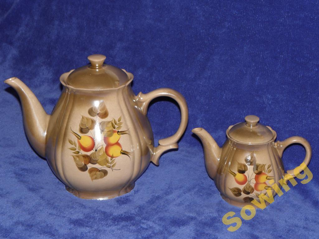 Чайники керамические. Набор. 80-е годы ХХв.    0ьъ