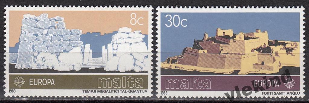 Мальта 1983 Великие творения человеческого гения Европа СЕПТ 680-681 MNH