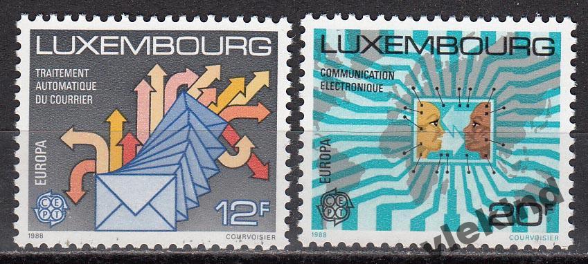 Люксембург 1988 Транспорт и связь Европа СЕПТ 1199-1200 MNH