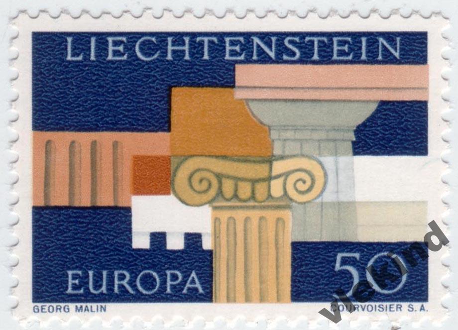 Лихтенштейн 1963 Колонны Европа СЕПТ 431 MNH