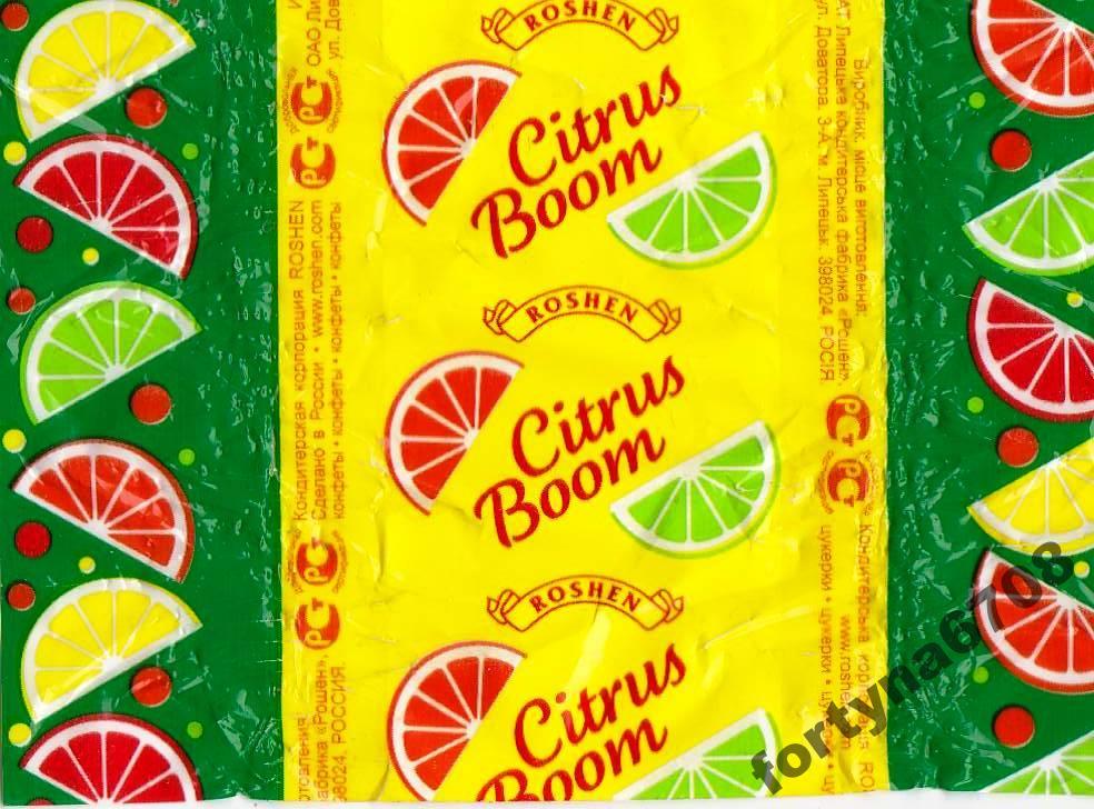 ! Фантик обертка  Citrus Boom  ROSHEN Липецк