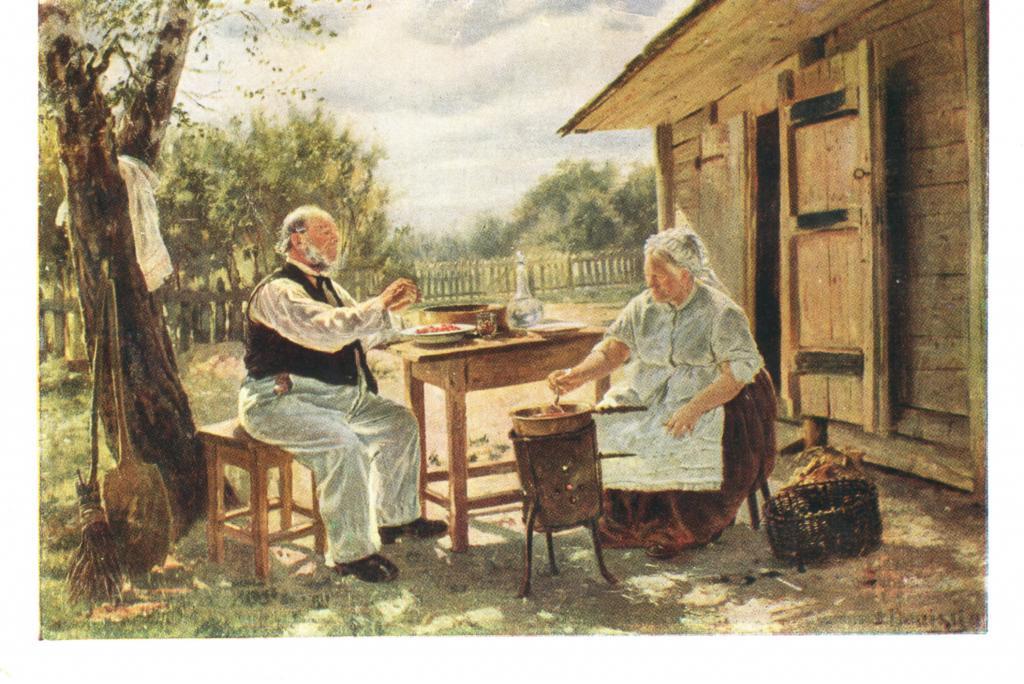 Варят варенье В.Е. Маковский