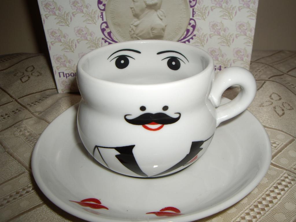 Кофейная пара Месье  Вербилки роспись новая