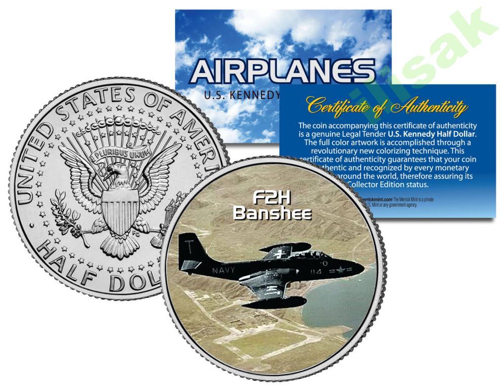 50 центов США,Самолет F2H Banshee