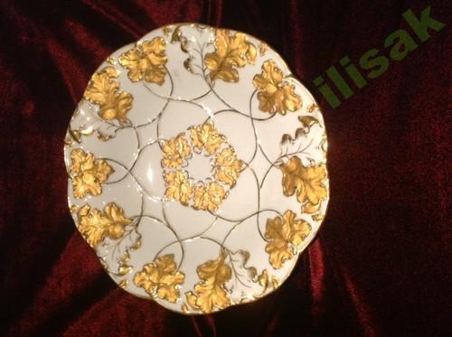 Блюдо Мейсен 28 см Германия 1924-34гг .дубовые листья