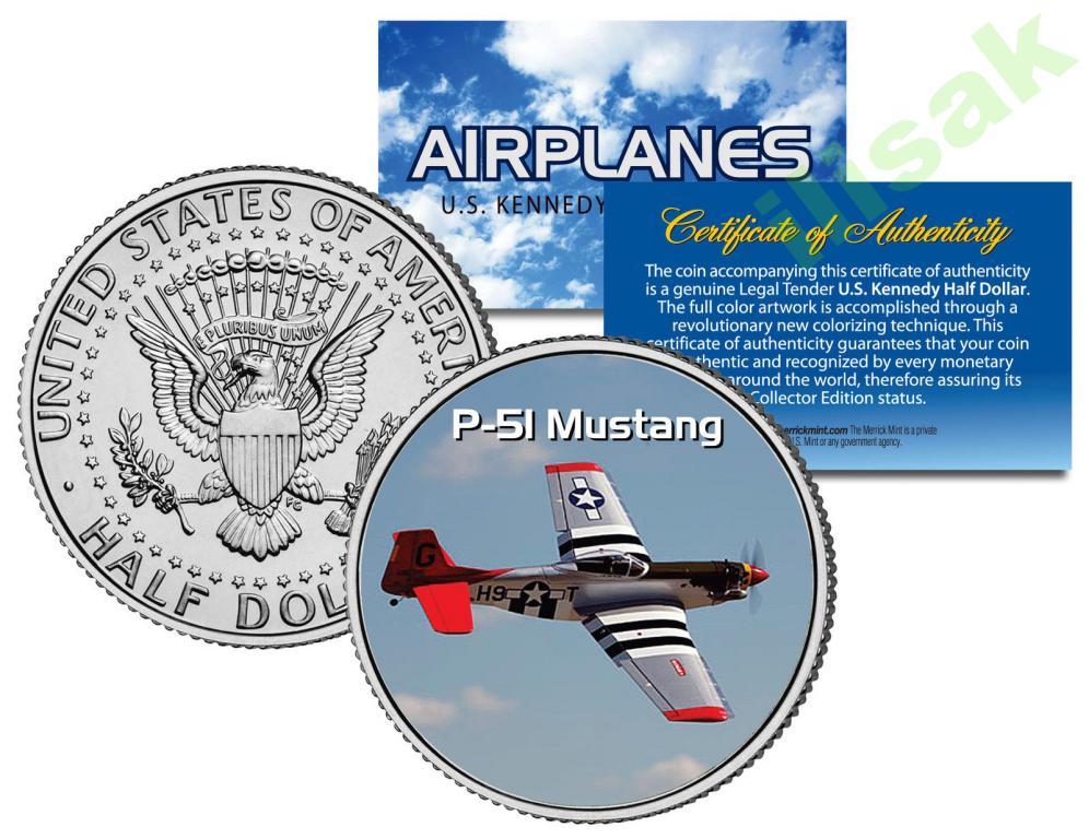 50 центов США,Самолет P-51 Мустанг