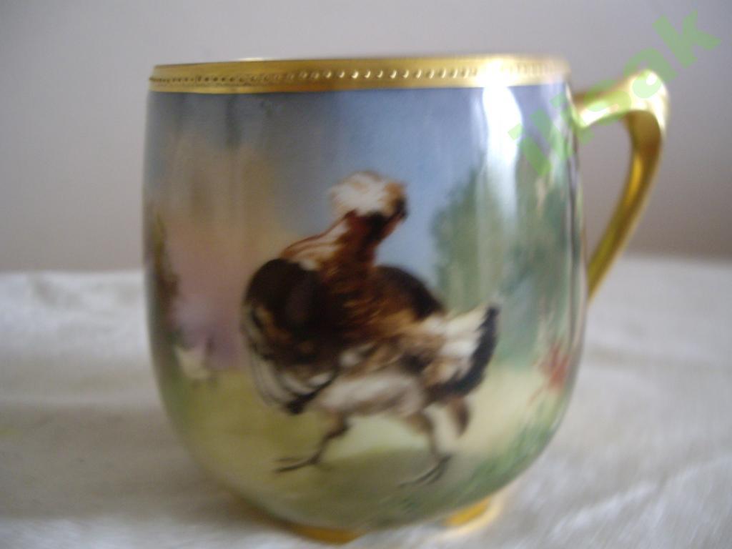 Чашка,Дрезден,1890-1920,живопись,подпись